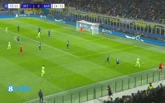 半场-国米暂2-0巴萨 劳塔罗破门+造点恰尔汗奥卢点射