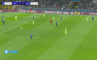 半场-国米暂2-0巴萨 劳塔罗破门+造点恰尔汗奥卢点射